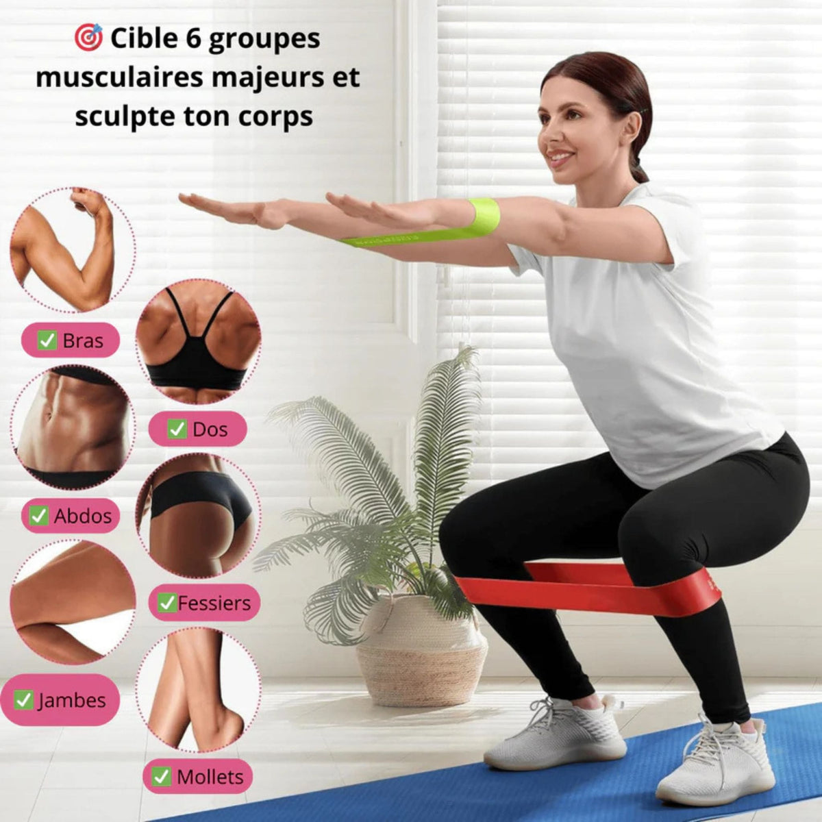 Flexozen™ - Kit de 5 bandes de sport – Reste en forme en déplacement