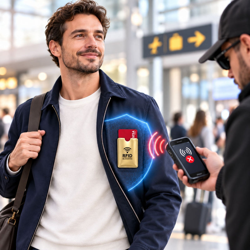 3 + 1 OFFERT Étui fin Protection Carte Bancaire des ondes RFID NFC sans contact