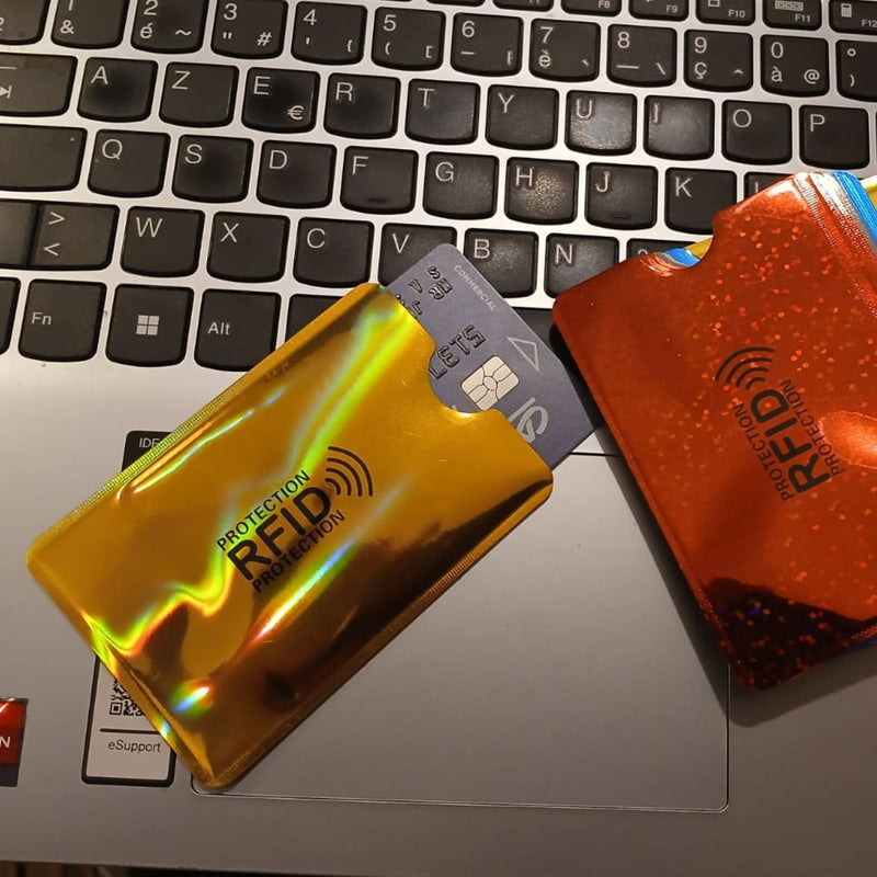 3 + 1 OFFERT Étui fin Protection Carte Bancaire des ondes RFID NFC sans contact