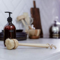Brosse en bambou, vaisselle & légumes