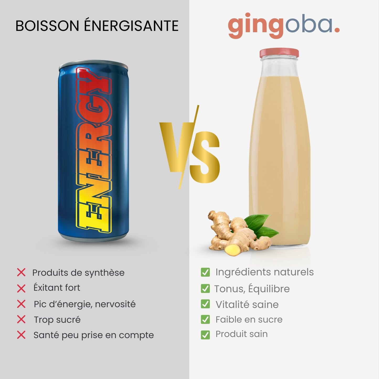 Gingoba Shot, élixir énergisant naturel au Gingembre
