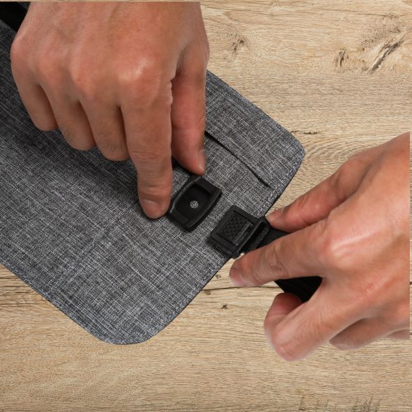Pochette secrète de ceinture Bagsmart - Protection de CB des ondes RFID