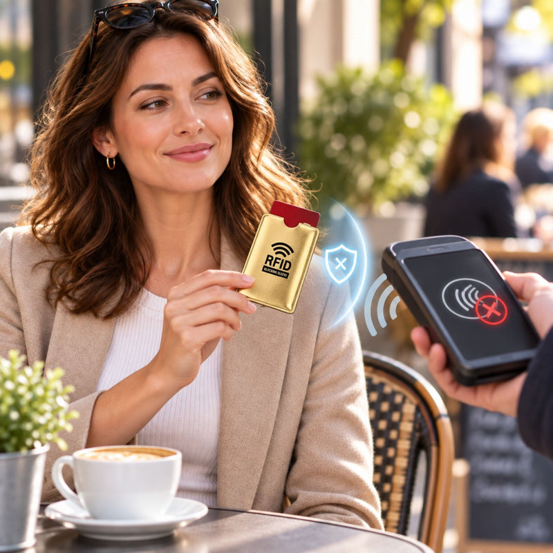 3 + 1 OFFERT Étui fin Protection Carte Bancaire des ondes RFID NFC sans contact