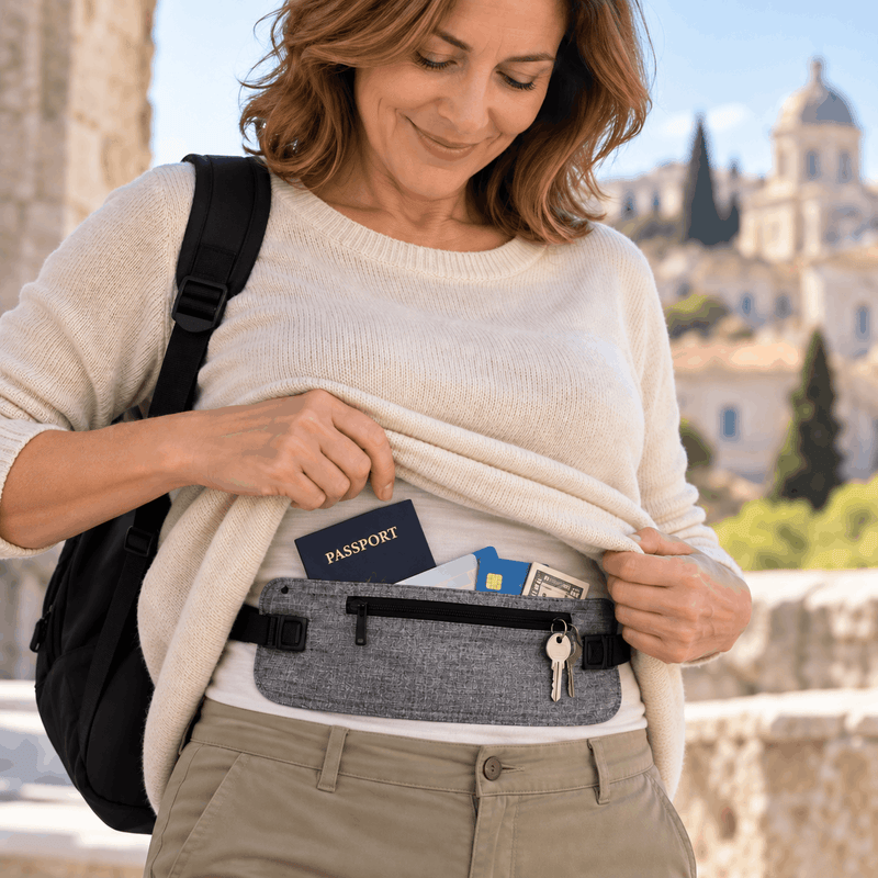 Pochette ceinture secrète RFID. Sécurité et Discrétion en Voyage