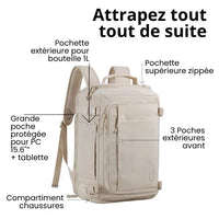 Sac à dos de voyage premium BLAST – Confort cabine, organisé et élégant