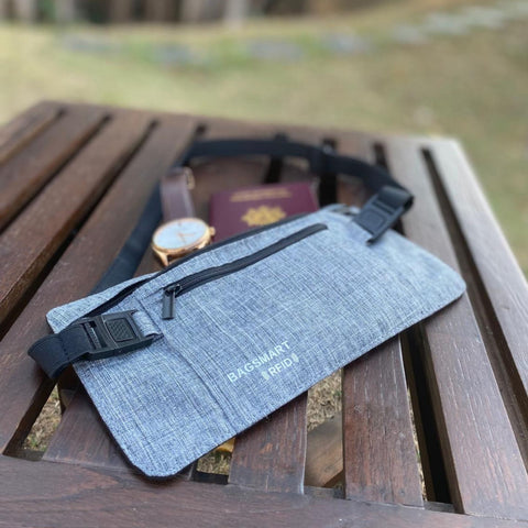 Pochette ceinture secrète - Protection CB des ondes RFID